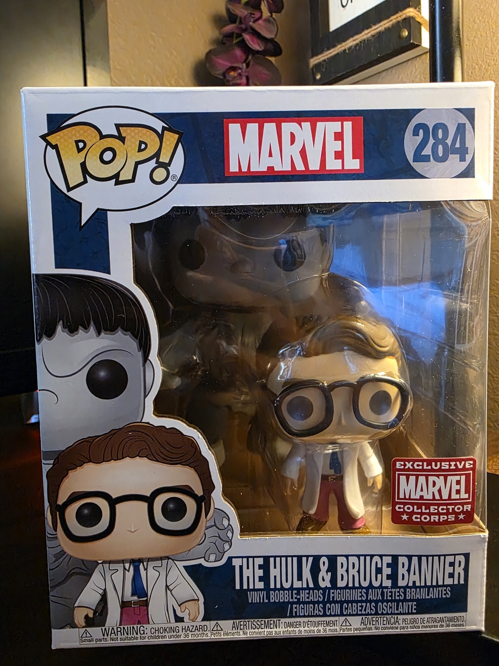 Marvel Pop! The Hulk & Bruce Banner Vinyl Figure - White Lab Coat